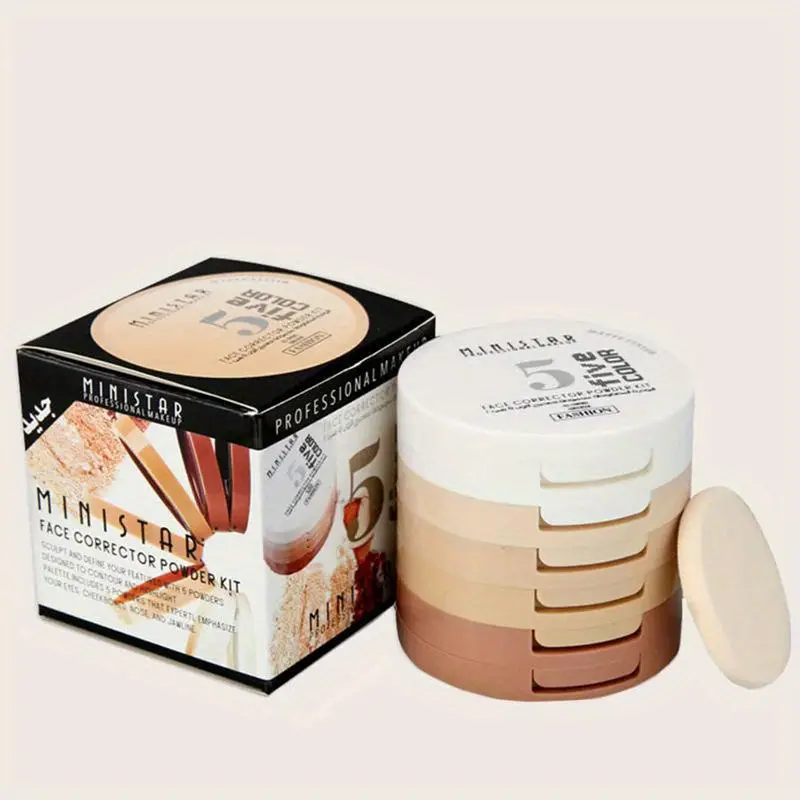 5-Shade Color Correcting Compact Powder - Image 3