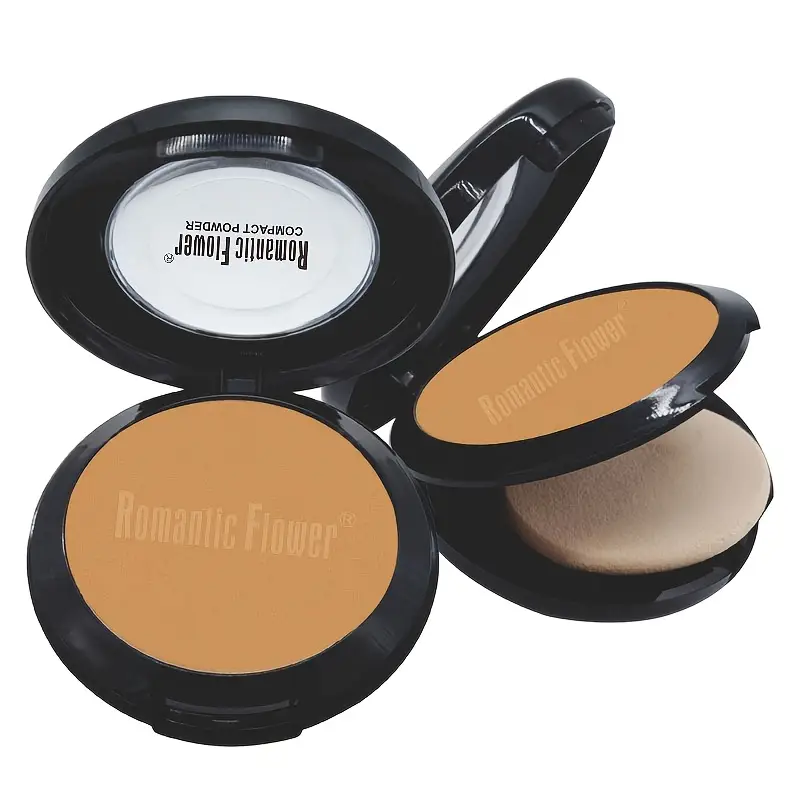A Three-Color Single-Layer Compact with a Puff And Mirror, - Image 2