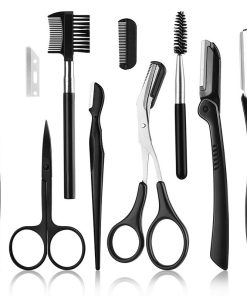Beauty Tools Black Eyebrow Trimming Set