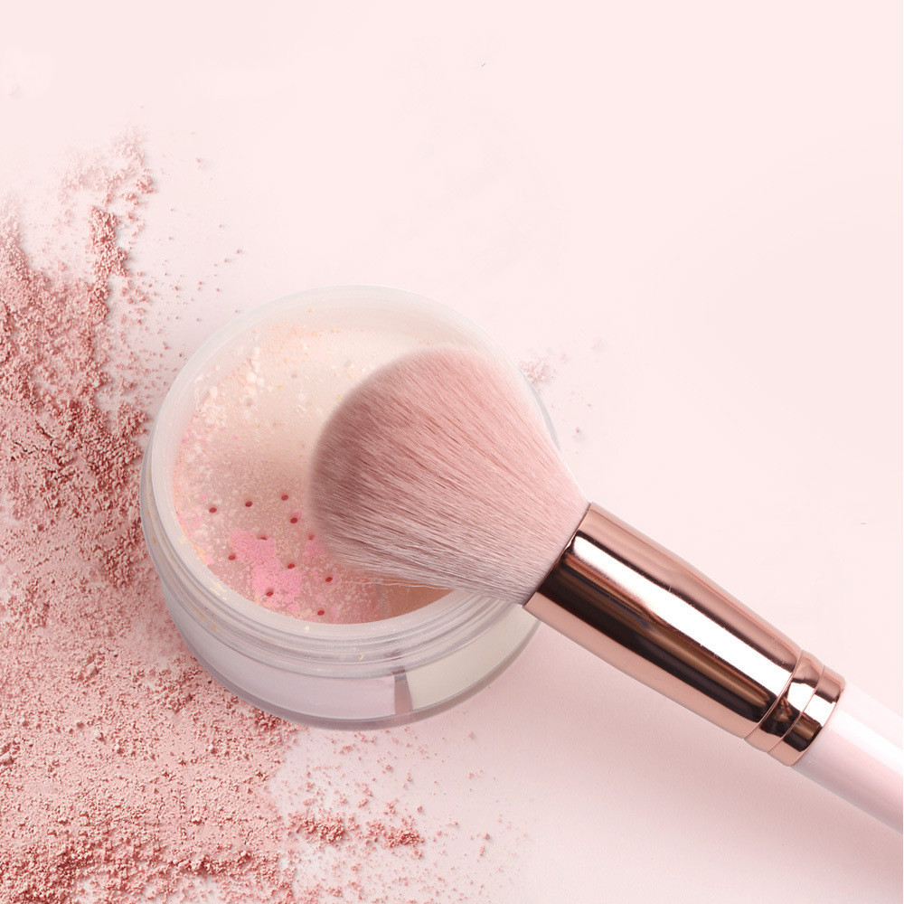 Pink makeup brush set powder eyeshadow blend - Image 3