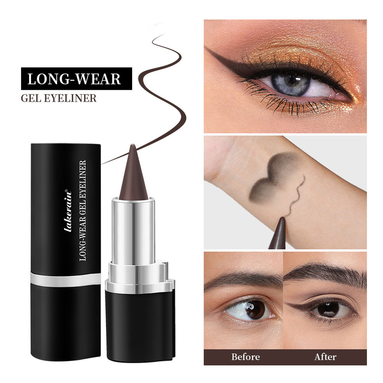 3 PCs Lipstick Lip Liner Eyeliner - Image 7