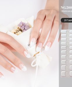 Semi Cured Gel Nails Art Stickers