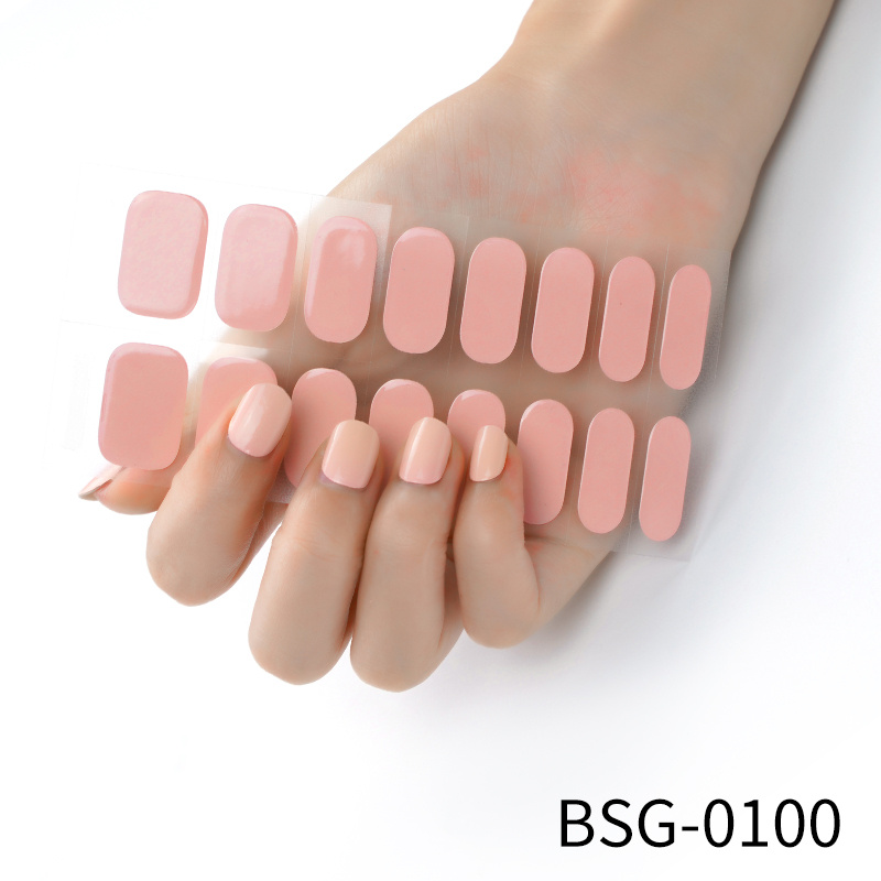 Semi Cured Gel Nails Art Stickers - Image 4