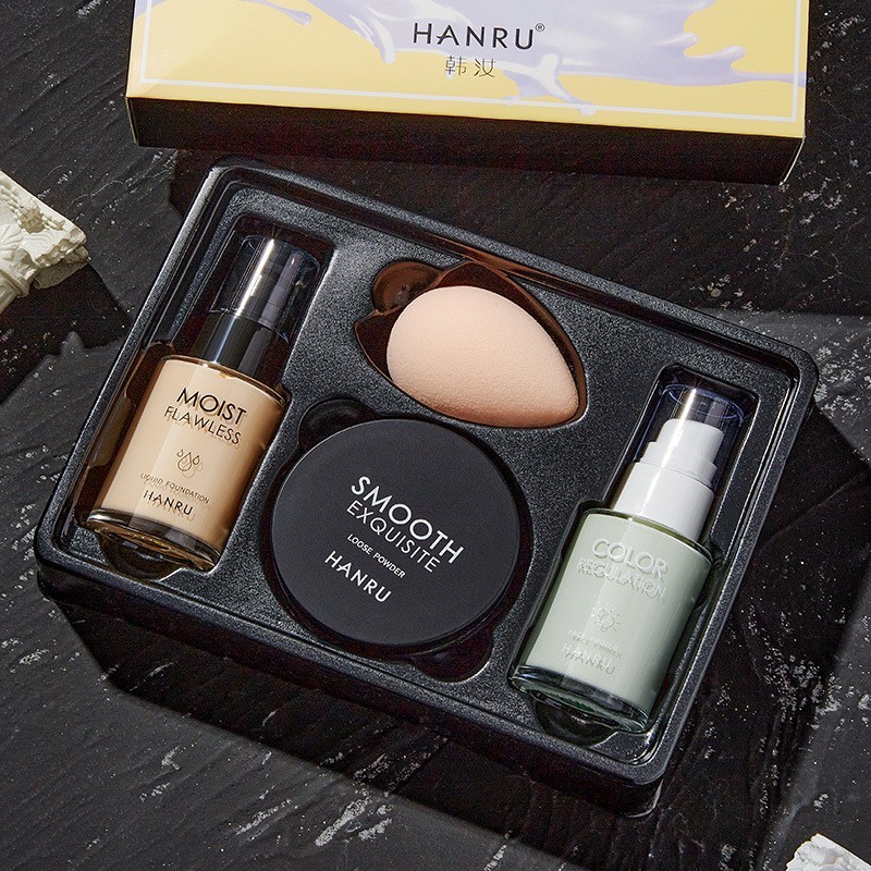 Makeup Set 4Pieces Isolated Powder. - Image 2