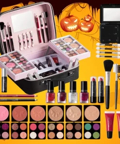 Portable professional 34-piece makeup set