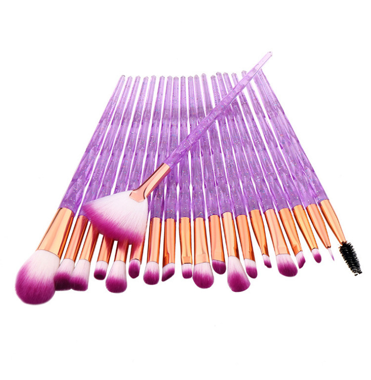 Diamond Colorful Beauty Makeup Brush Utensils - Image 2