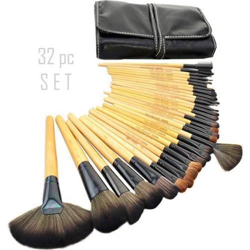 Sculptor 32 Piece High Quality Wooden Makeup Brush Set - Image 4