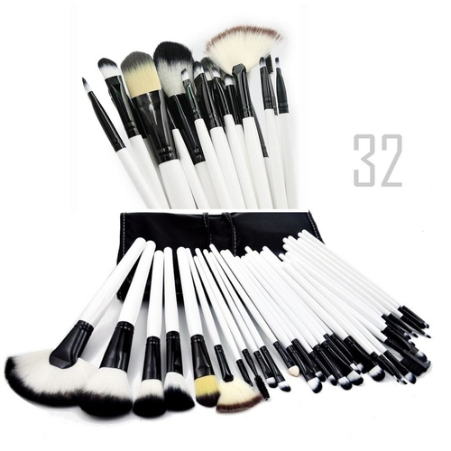 Sculptor 32 Piece High Quality Wooden Makeup Brush Set - Image 7