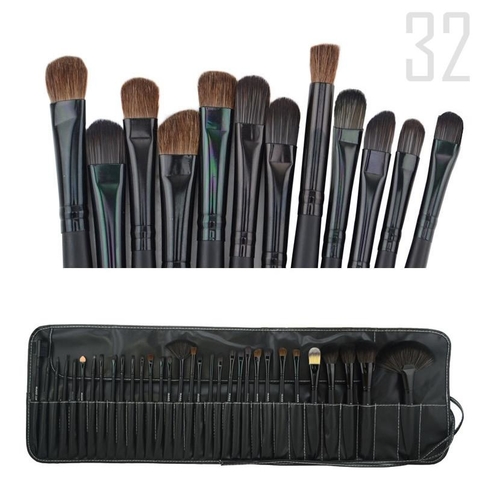 Sculptor 32 Piece High Quality Wooden Makeup Brush Set - Image 8