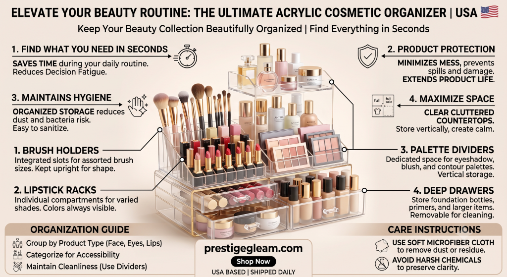 Cosmetic Organizer Acrylic in the USA