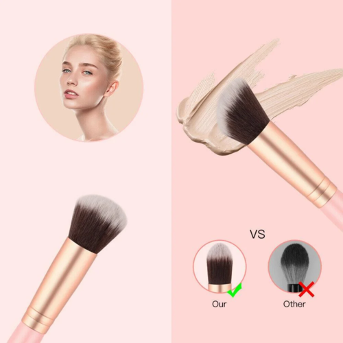 14pcs Pink Makeup Brushes Kit - Image 2