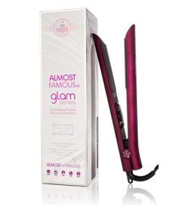 Almost Famous 1.25" Glam Series Flat Iron with Luxe Gem Infused Plates