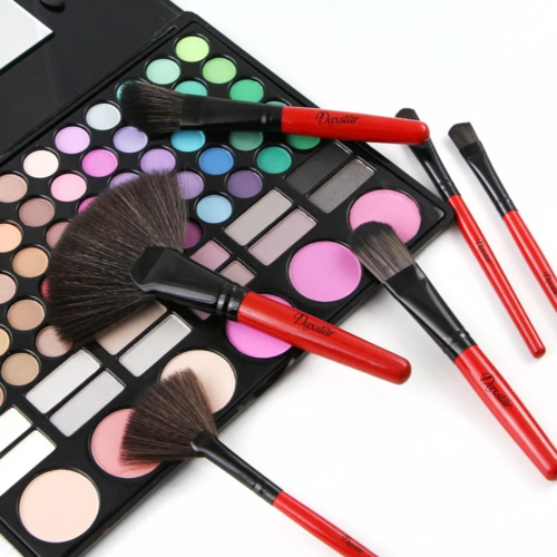 32 pieces concealer eyeshadow makeup brush set with bag - Image 5