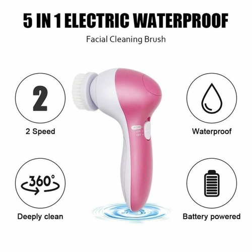 Face Massage Cleansing Brush 5 Pcs Set - Image 3