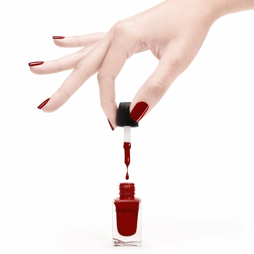 Premium Nail Lacquer, FLAME - 001, TRUE RED CRÈME NAIL POLISH - Image 3