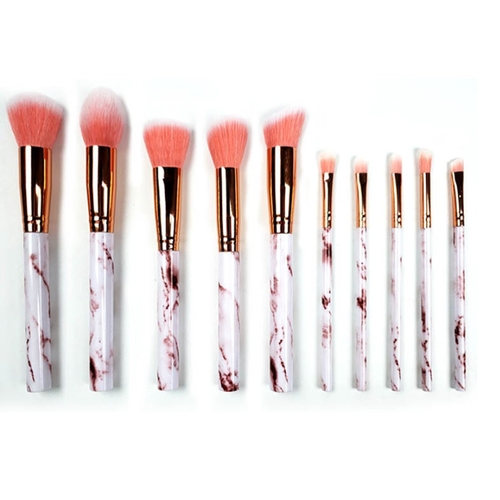 La Canica 10 In 1 Makeup Brush Set With Travel Friendly Container - Image 8