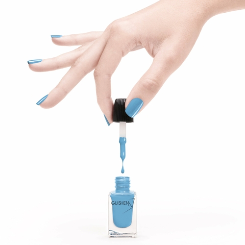 Premium Nail Lacquer, CAPRI - 120, SKY BLUE CRÈME NAIL POLISH - Image 3