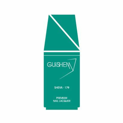 Premium Nail Lacquer, SHEVA - 179, DEEP TURQUOISE CRÈME NAIL POLISH - Image 5