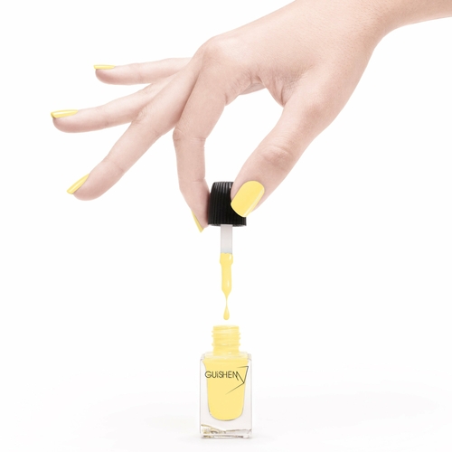 Premium Nail Lacquer, AURORA- 210, BABY YELLOW CRÈME NAIL POLISH - Image 3