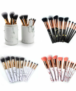 La Canica 10 In 1 Makeup Brush Set With Travel Friendly Container