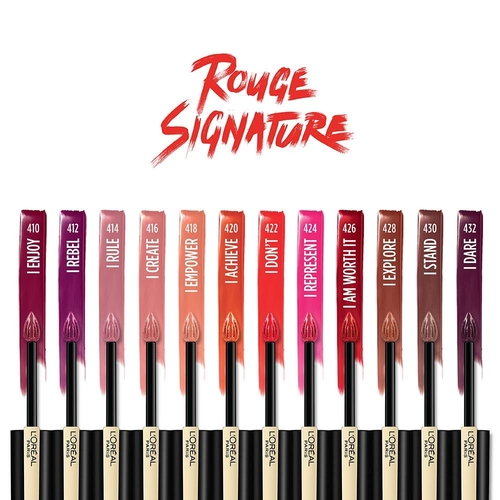 L'Oreal Paris Makeup Rouge Signature Matte Lip Stain, I Empower - Image 4