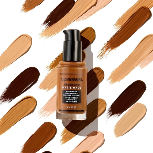 COVERGIRL TruBlend Matte Made Liquid Foundation, True Caramel D20 - Image 3