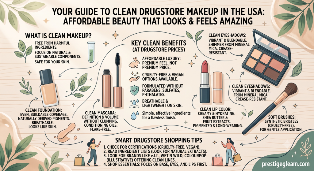 clean drugstore makeup