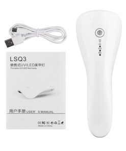 2 In 1 Mini Nail Eyelash Dryer 3 UV LED Lamp Timer Auto Sensor For