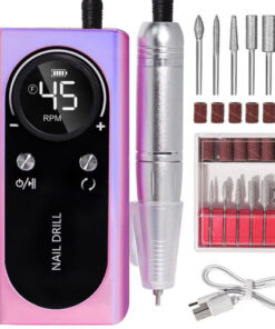45000RPM Rechargeable Nail Drill Machine with LCD Low Noise