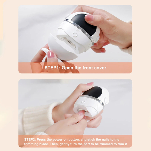 Electric Nail Clipper Safe Automatic Fingernail Clipper Portable Nail - Image 4