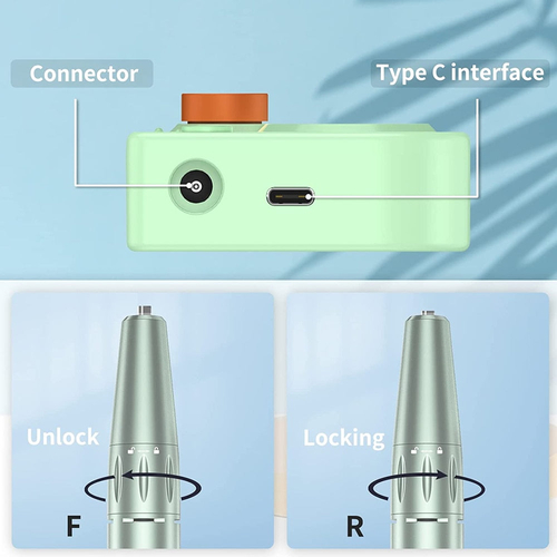 Portable Nail Drill Pen Polisher Rechargeable Electric Nail Drill - Image 4