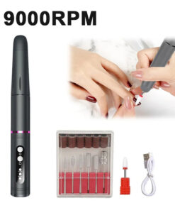 19000RPM Electric Nail Art Machine USB Cordless Nail Drill for Nail