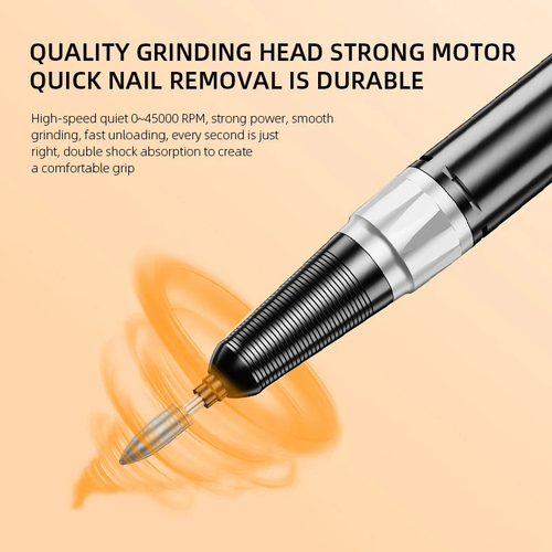 45000RPM Nail Drill Electric Nail Sander With HD LCD Display - Image 4