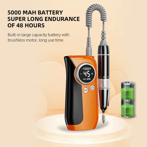 45000RPM Nail Drill Electric Nail Sander With HD LCD Display - Image 5