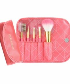 Jacki Design FYD33103CO 5 Pieces Make Up Brush Set And Bag, Vintag