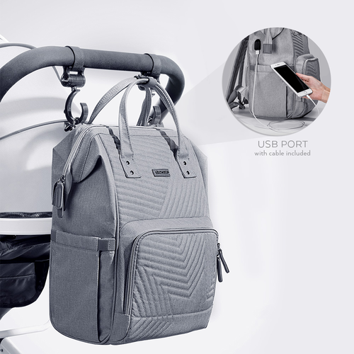 Quilted Diaper Baby Backpack - Image 4