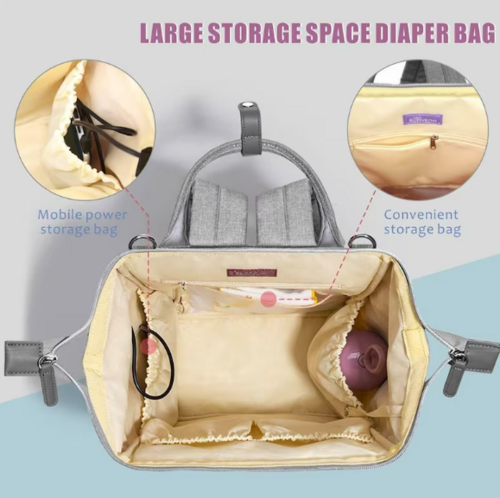 Quilted Diaper Baby Backpack - Image 6