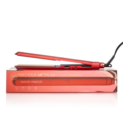 Almost Famous 1" MaxLength Flat Iron with Rose Gold Titanium Plates - Image 2