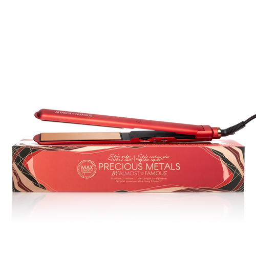 Almost Famous 1" MaxLength Flat Iron with Rose Gold Titanium Plates - Image 5