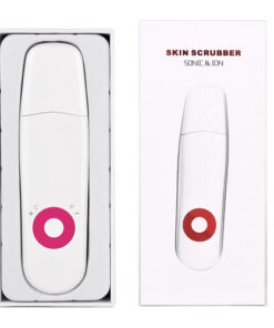 Ultrasonic Skin Scrubber Deep Cleaning US Plug Red