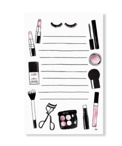 Beauty Makeup Notepad