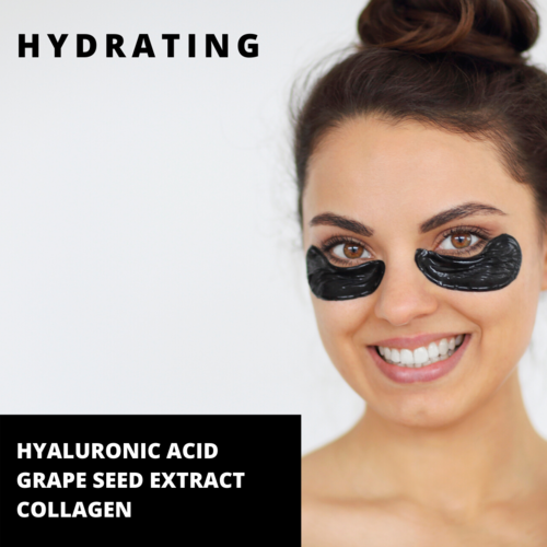PURE SOL. Beauty Wake Up Hydrogel Eye Mask Charcoal + Hyaluronic - Image 5
