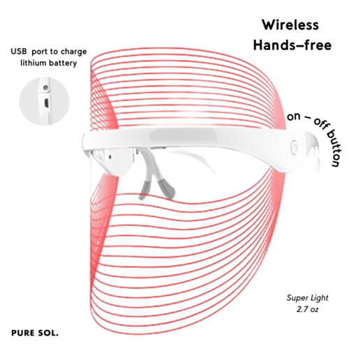 PURE SOL. Beauty LED Light Therapy Skin Mask - Image 2
