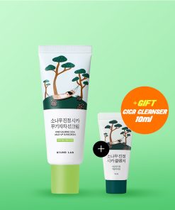 ROUND LAB Pine Calming Cica Mild-Up Sunscreen 40ml Set (+Pine Cleanser 10ml)
