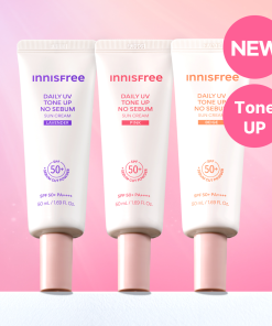 INNISFREE Daily UV Tone Up No Sebum Sun Cream 50ml (3 Options) (Pink/Lavender/Beige)