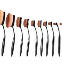 Beauty Experts Set of 10 Oval Beauty Brushes