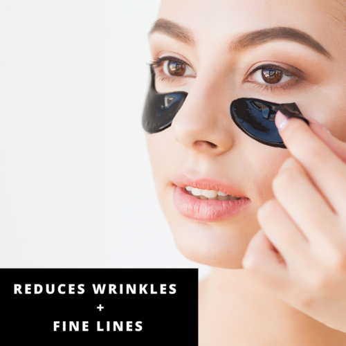 PURE SOL. Beauty Wake Up Hydrogel Eye Mask Charcoal + Hyaluronic - Image 2
