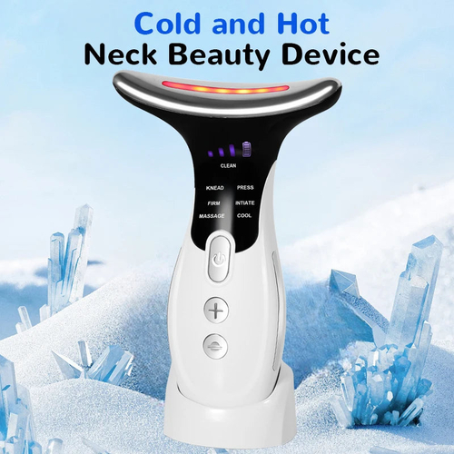 7 Colors Anti Wrinkle Facial Massager Neck Face Beauty Device Skin - Image 3