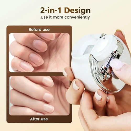 Adjustable Electric Nail Clipper Rechargeable with LED Light Electric - Image 3