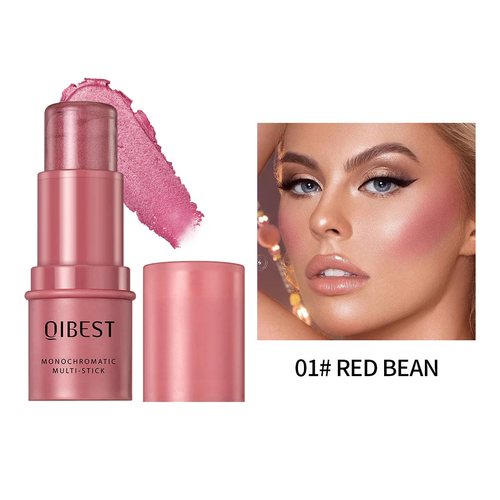 3-in-1 Cheek Blush Stick Lip Tinted Eyes Cheek Lips Brighten Cream - Image 9